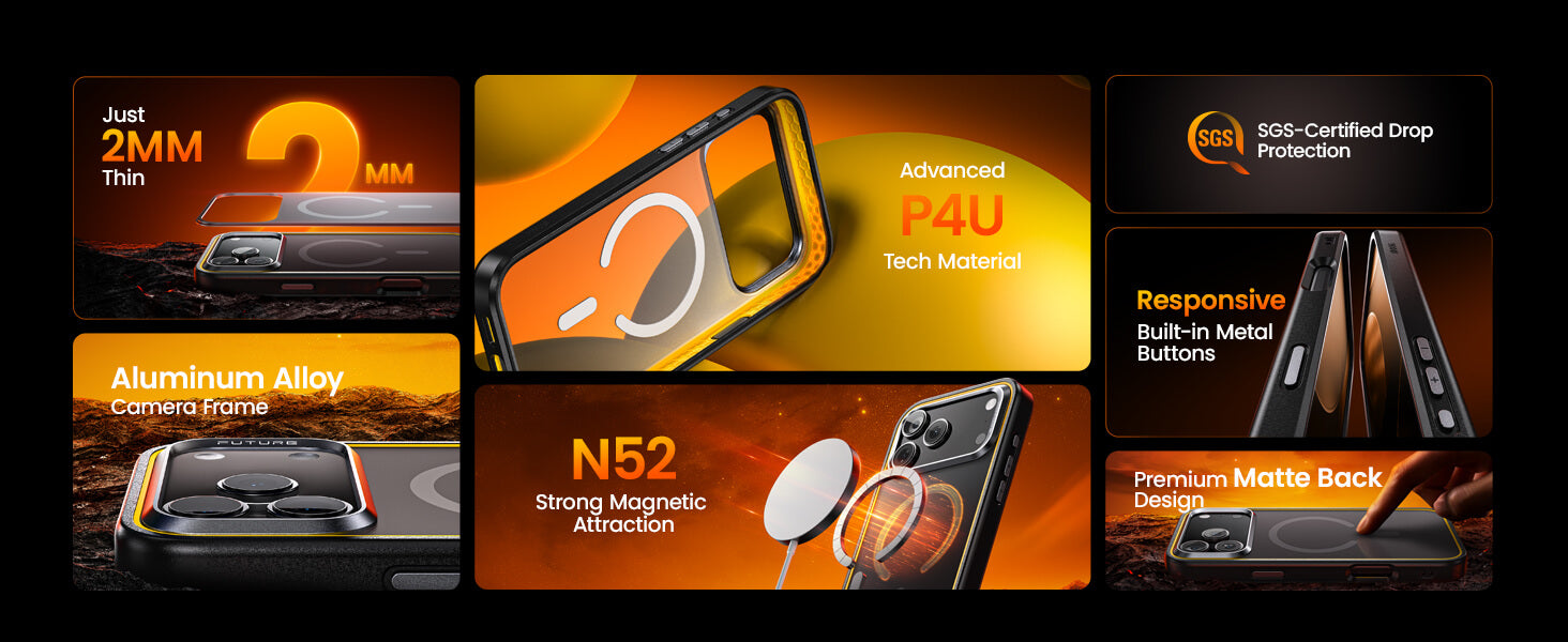 AOHi The Future MagArmor Magnetic Phone Case (For iPhone 17 Pro Max 17 Pro 17 Air)